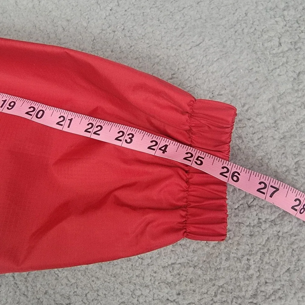 Gap Kids Youth Windbreaker Hooded Jacket Full Zip XXL (14-16) Red Nylon‎ Unisex